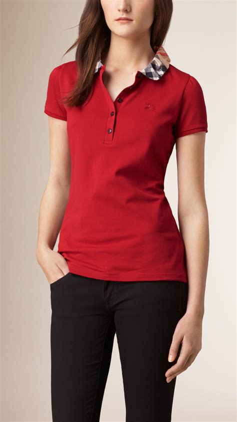 burberry red shirt dress|authentic burberry polo shirt.